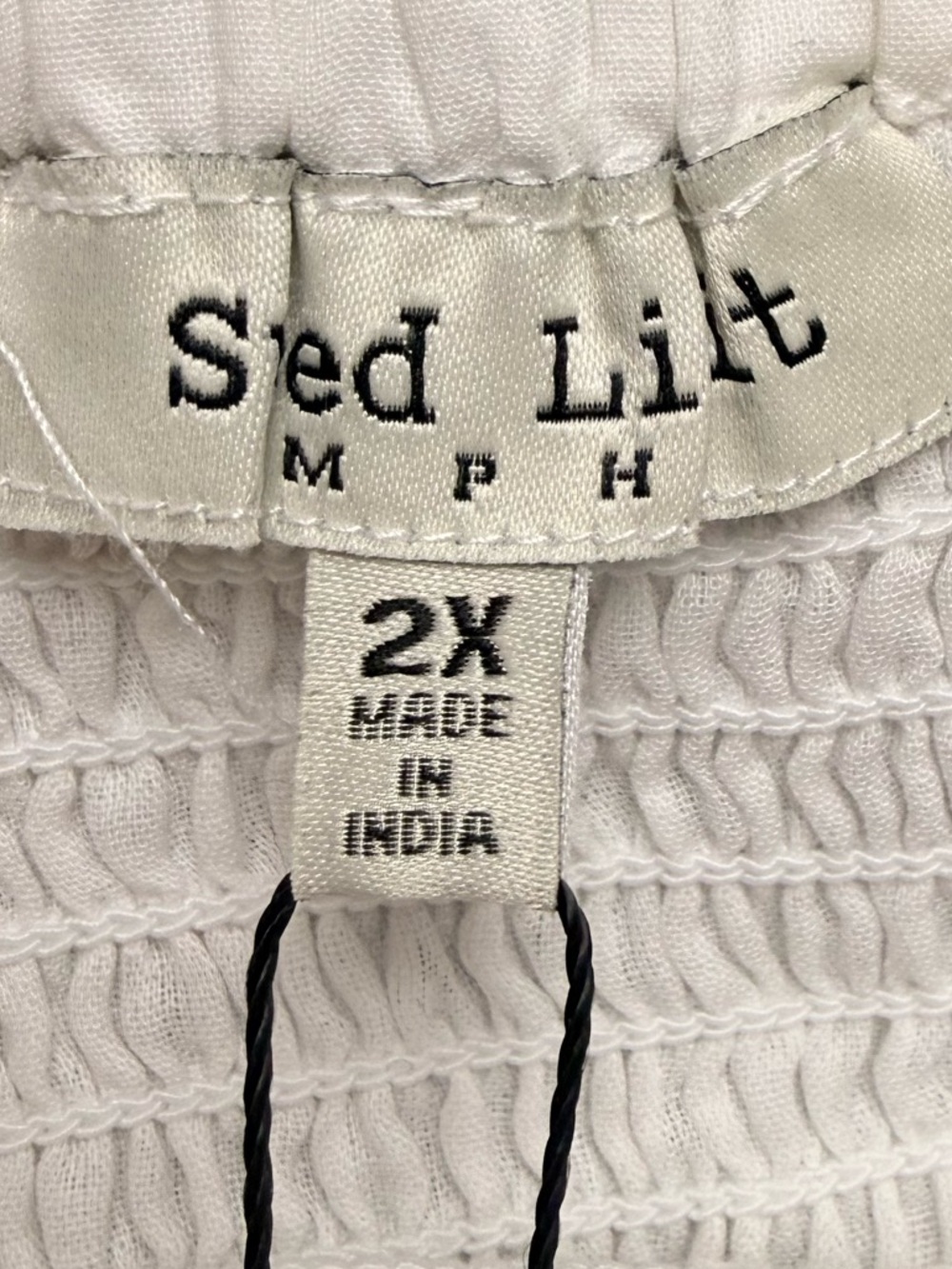 SPEED LIMIT MPH White Smocked Strapless Midi Dress Women’s 2X NWT - Picture 5 of 8